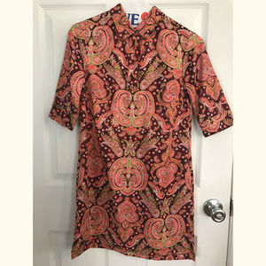 Paisley Shirt Dress